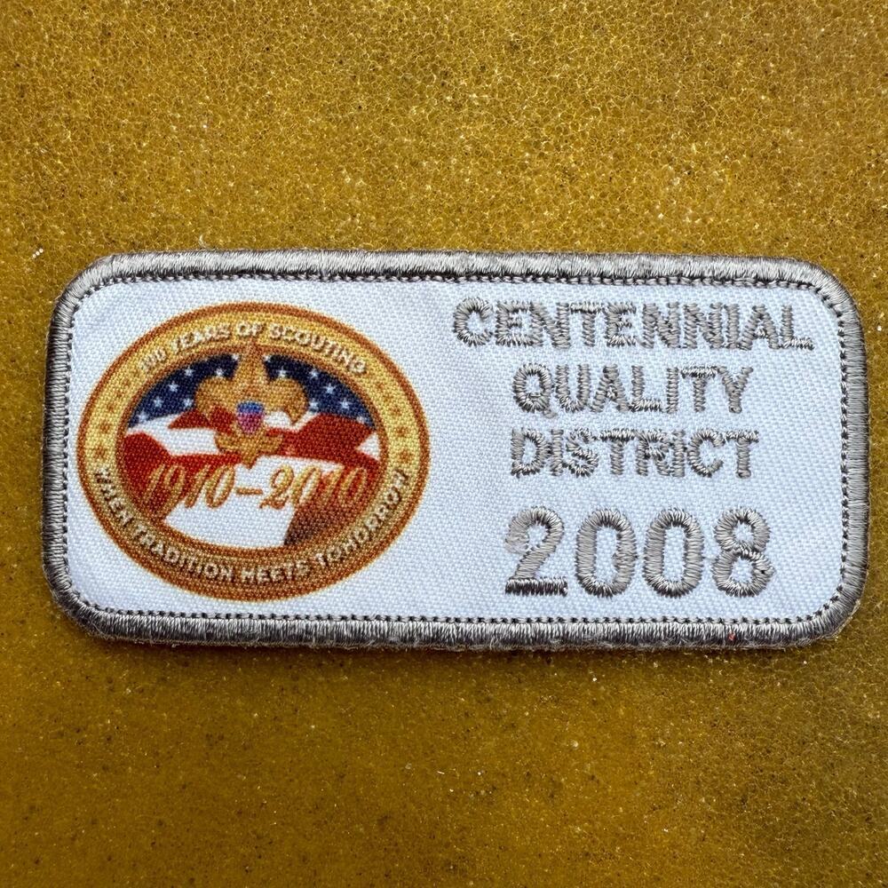 Boy Scouts of America (BSA) Centennial Quality District patch